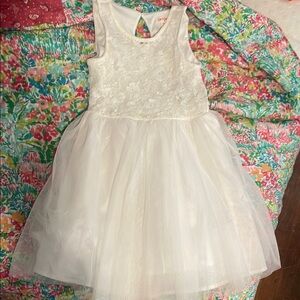 Elegant White Kids Dress
